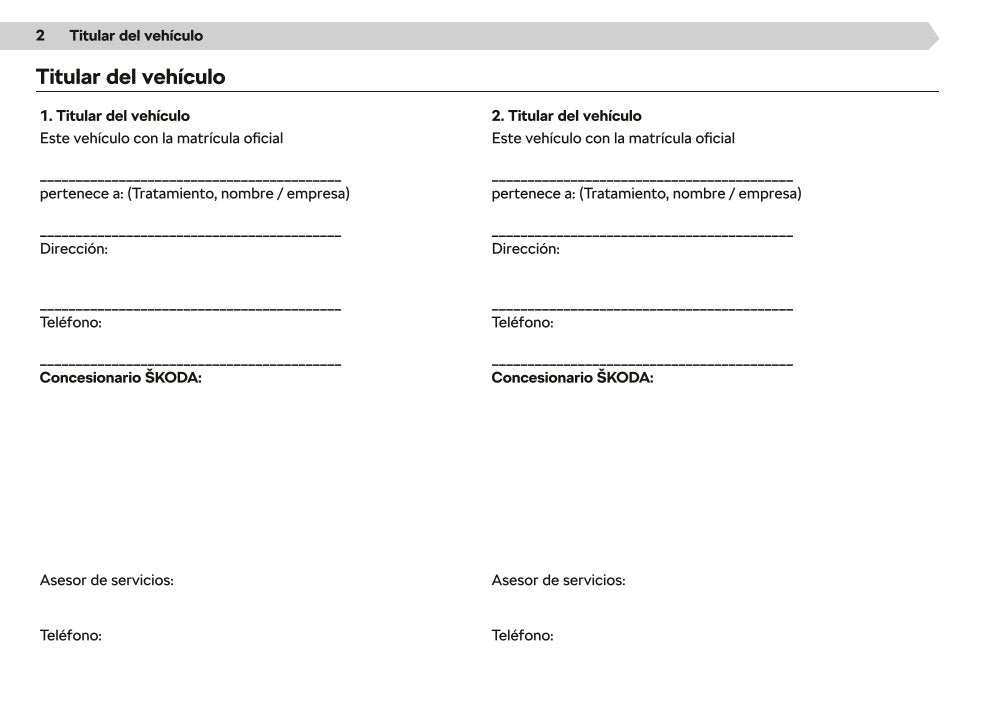 2020-2021 Skoda Enyaq iV Owner's Manual | Spanish