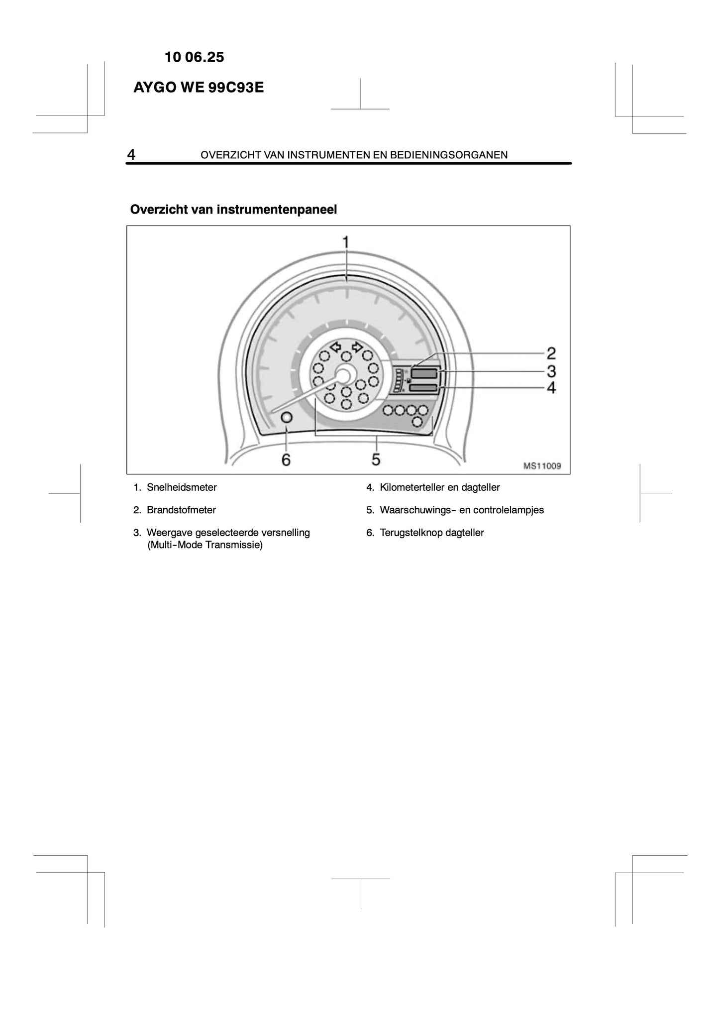 2009-2014 Toyota Aygo Manuel du propriétaire | Néerlandais