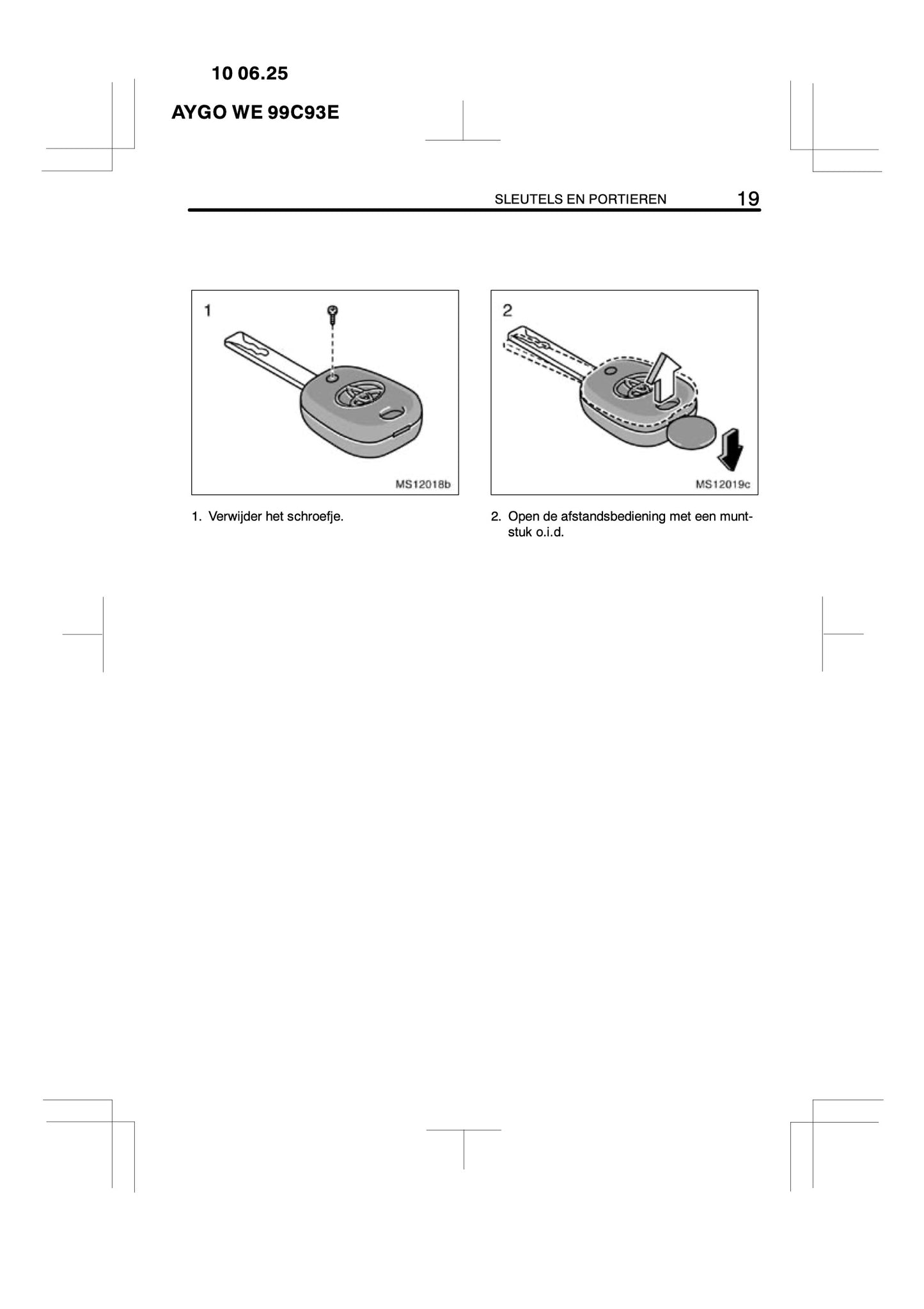 2010-2011 Toyota Aygo Gebruikershandleiding | Nederlands