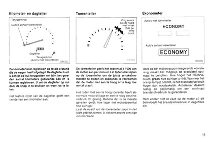 1985-1986 Toyota Starlet Bedienungsanleitung | Niederländisch