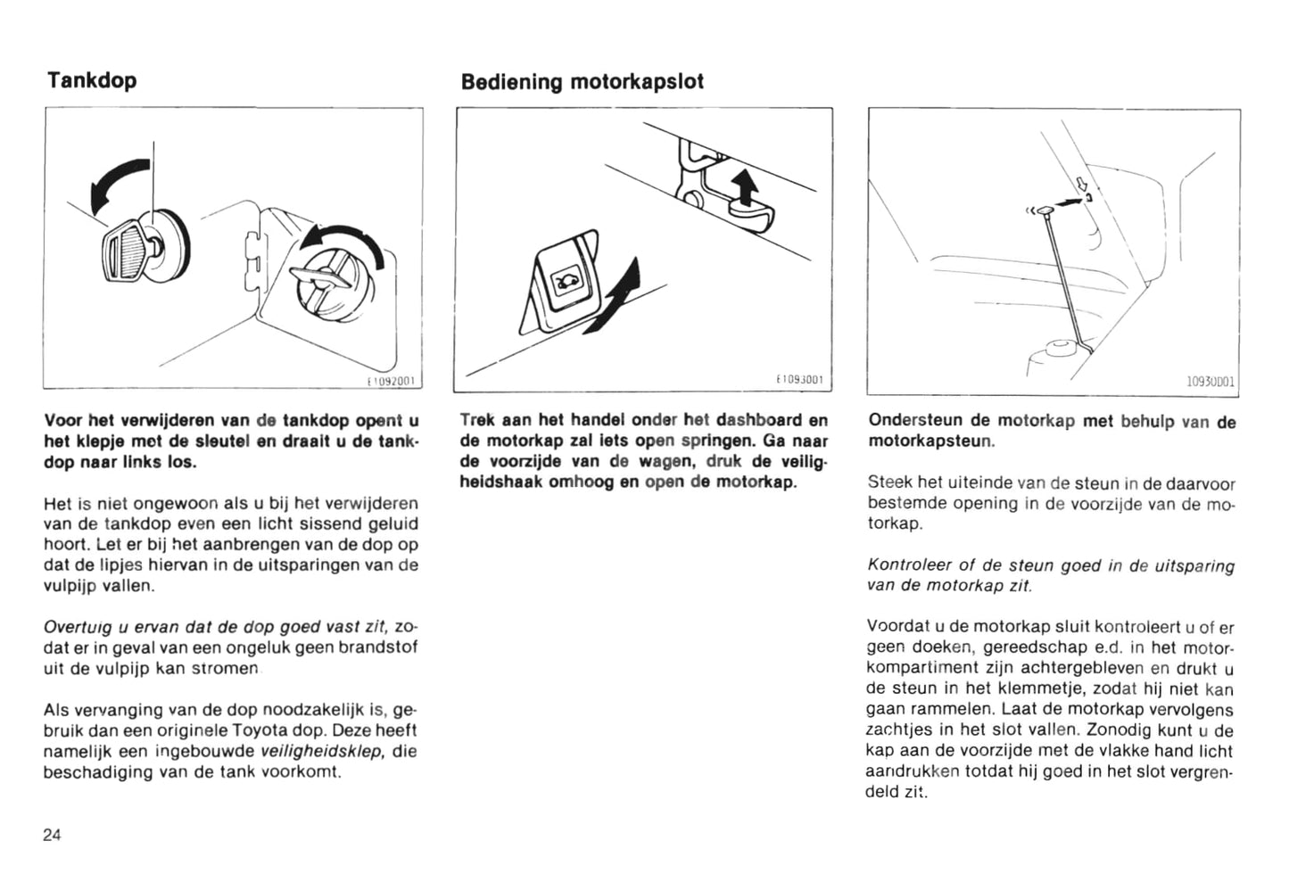 1985-1986 Toyota Starlet Gebruikershandleiding | Nederlands