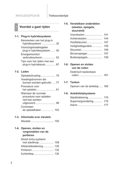 2012-2014 Toyota Prius Plug-in Hybrid Gebruikershandleiding | Nederlands