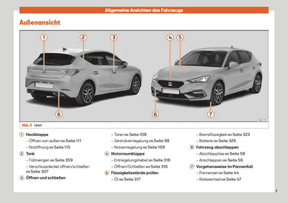 2020-2023 Seat Leon Bedienungsanleitung | Deutsch