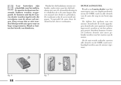 2002-2008 Lancia Phedra Owner's Manual | Dutch