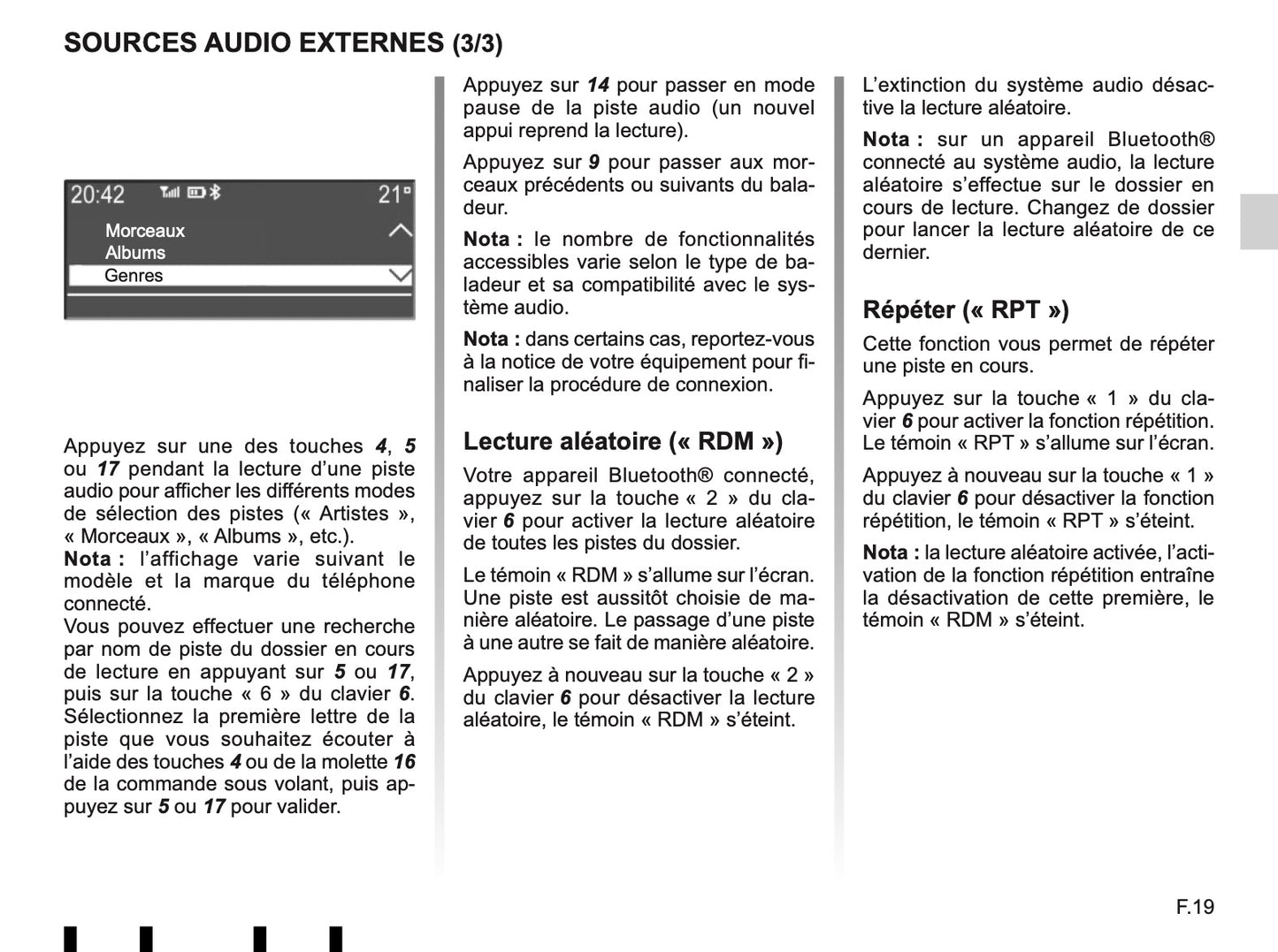 Renault Radio CD Bluetooth Handleiding 2016