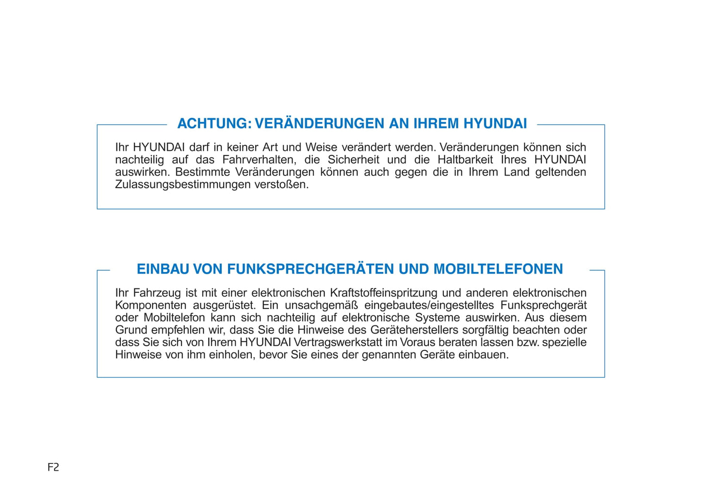 2019-2020 Hyundai i30 Bedienungsanleitung | Deutsch