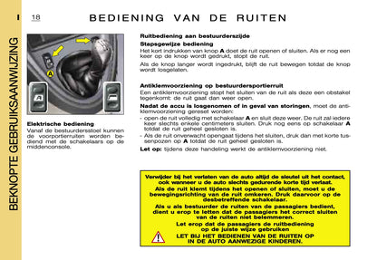 2000-2001 Citroën Xsara Picasso Bedienungsanleitung | Niederländisch
