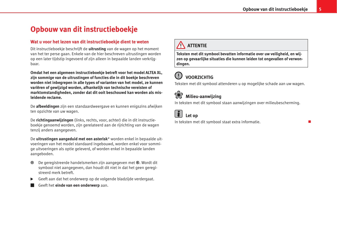 2006-2009 Seat Altea XL Manuel du propriétaire | Néerlandais