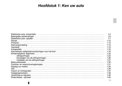 2012-2013 Renault Twizy Z.E. Owner's Manual | Dutch