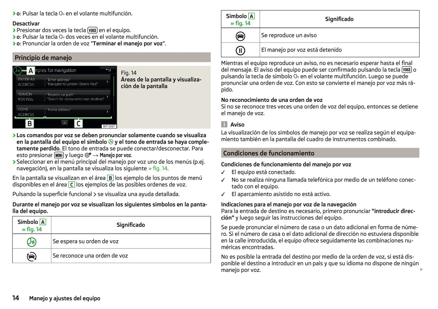 Skoda Admundsen y Bolero Manual de Instrucciones