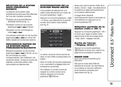 Alfa Romeo Giulietta Uconnect Radio Nav 6.5 Guide d'utilisation 2014 - 2016