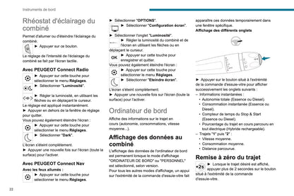 2020-2022 Peugeot 3008/5008/3008 Hybrid/3008 HYbrid4 Owner's Manual | French