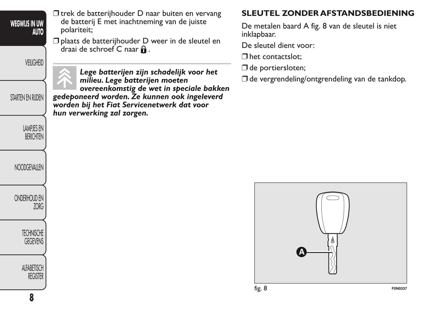 2013-2014 Fiat Ducato Euro 5 Owner's Manual | Dutch