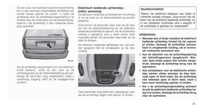 2001-2007 Chrysler Voyager Bedienungsanleitung | Niederländisch