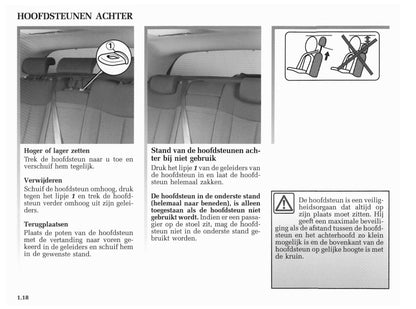 2001-2002 Renault Vel Satis Owner's Manual | Dutch