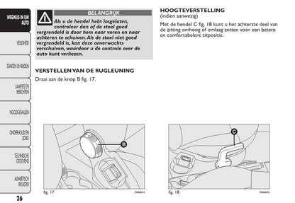 2012-2013 Fiat 500 Owner's Manual | Dutch