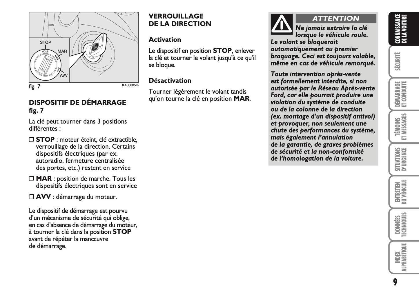 2010-2014 Ford Ka Manuel du propriétaire | Français