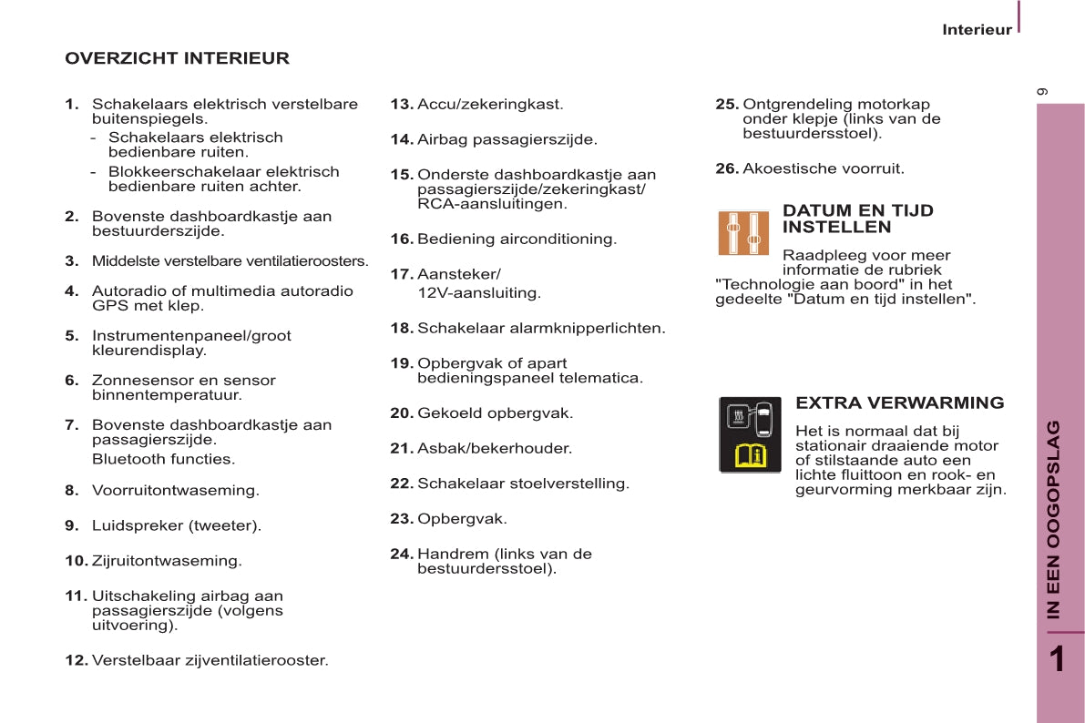 2013-2014 Citroën C8 Owner's Manual | Dutch