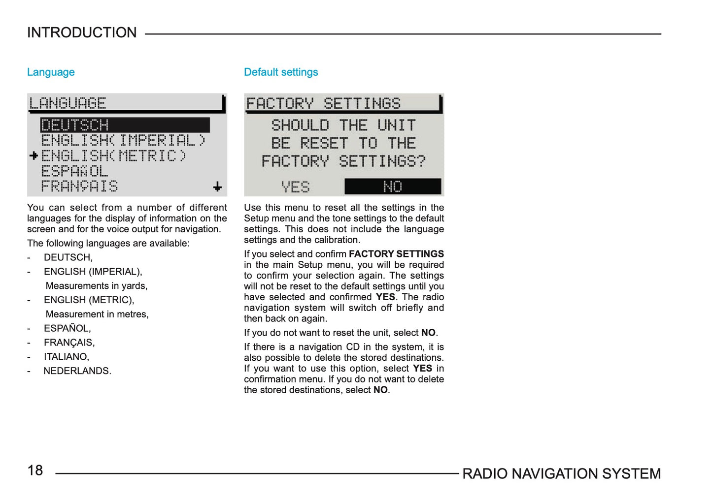 Skoda Radio Navigation System Bedienungsanleitung 2003