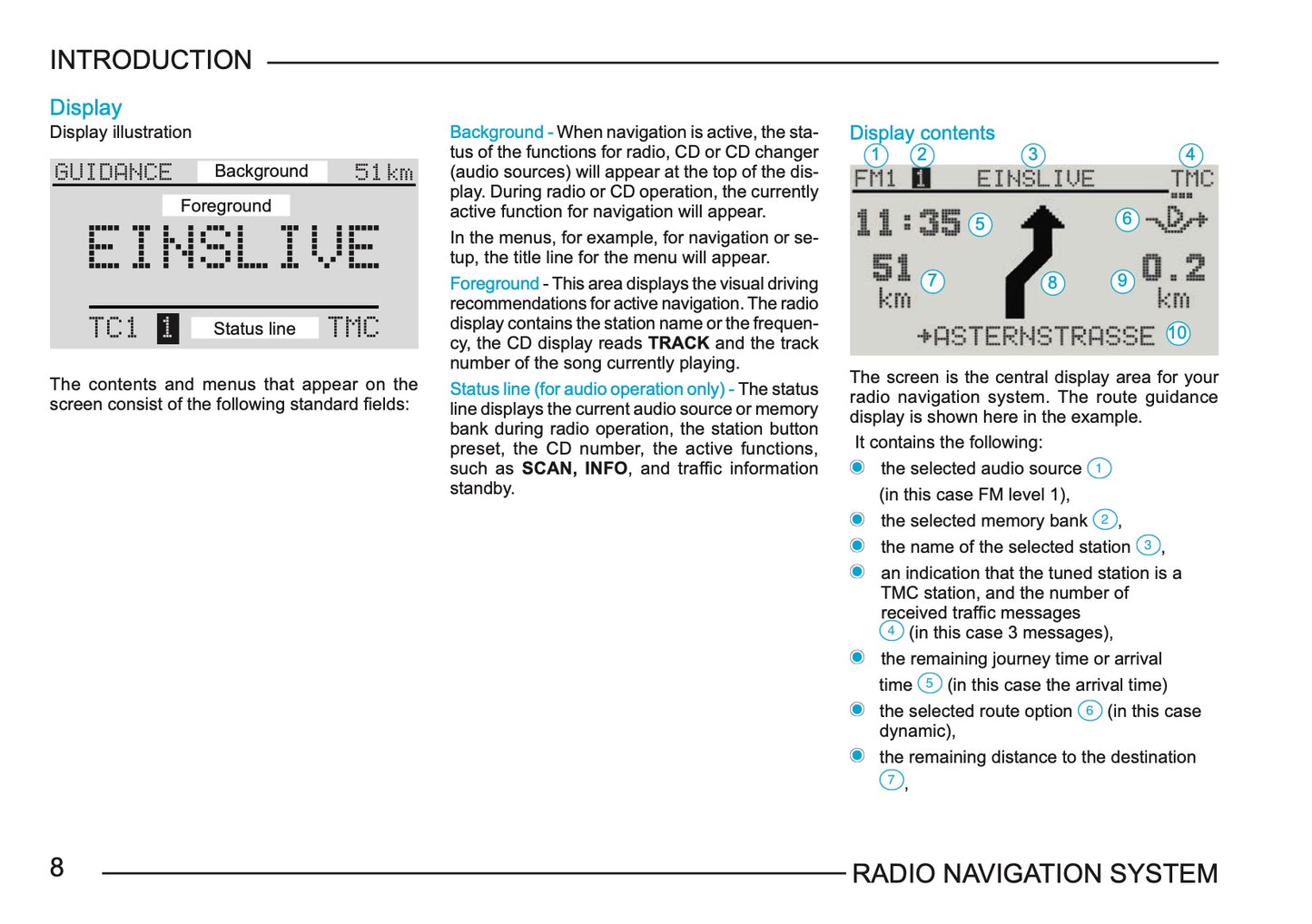 Skoda Radio Navigation System Bedienungsanleitung 2003