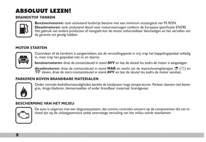 2009-2010 Fiat Doblò Bedienungsanleitung | Niederländisch