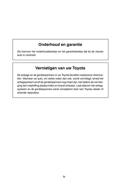 2004-2007 Toyota Corolla Manuel du propriétaire | Néerlandais