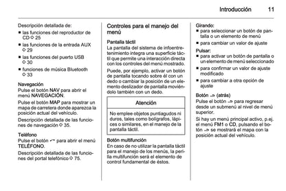 Opel Zafira Manual de infoentretenimiento 2008 - 2011