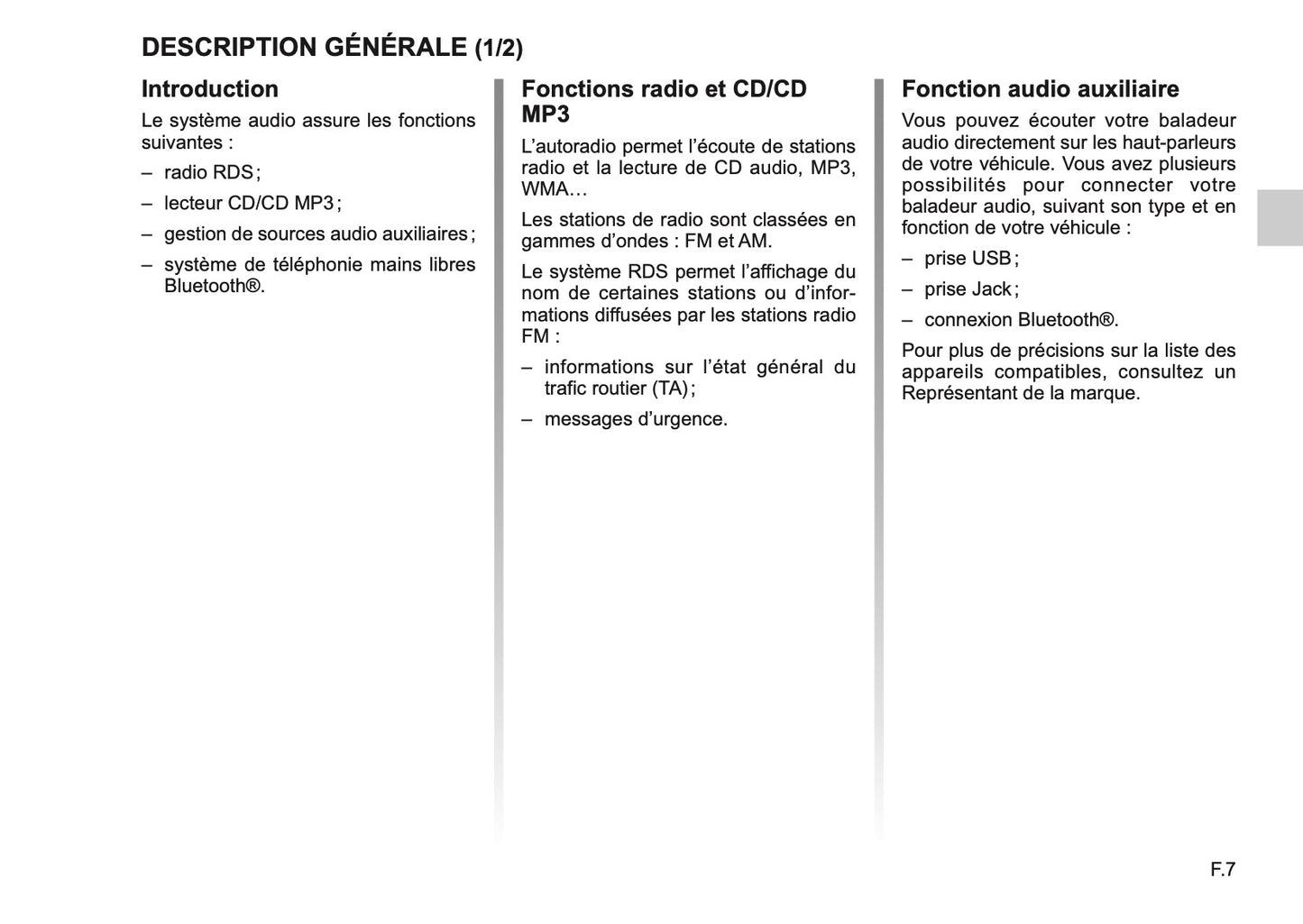 Renault R-Plug&Radio Guide d'utilisation 2014