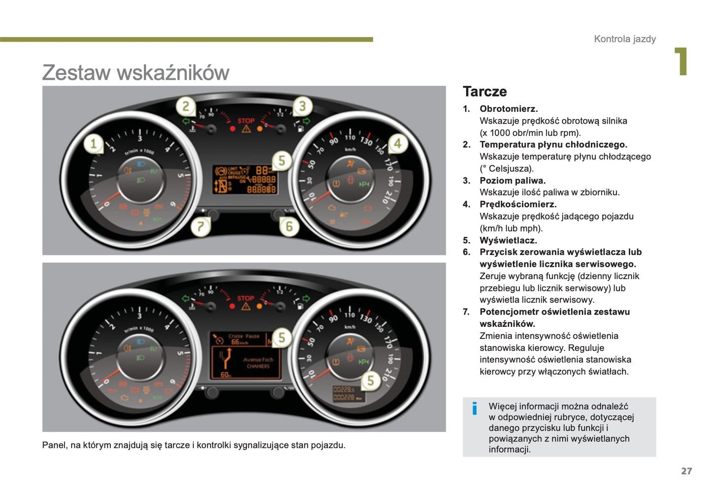 2013-2014 Peugeot 3008 Owner's Manual | Polish