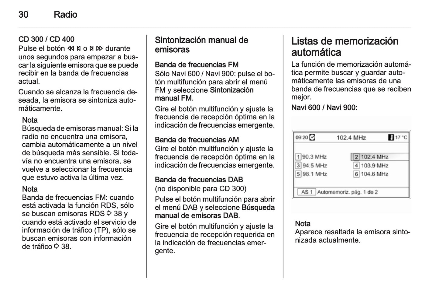 Opel Insignia Manual de infoentretenimiento 2009 - 2013