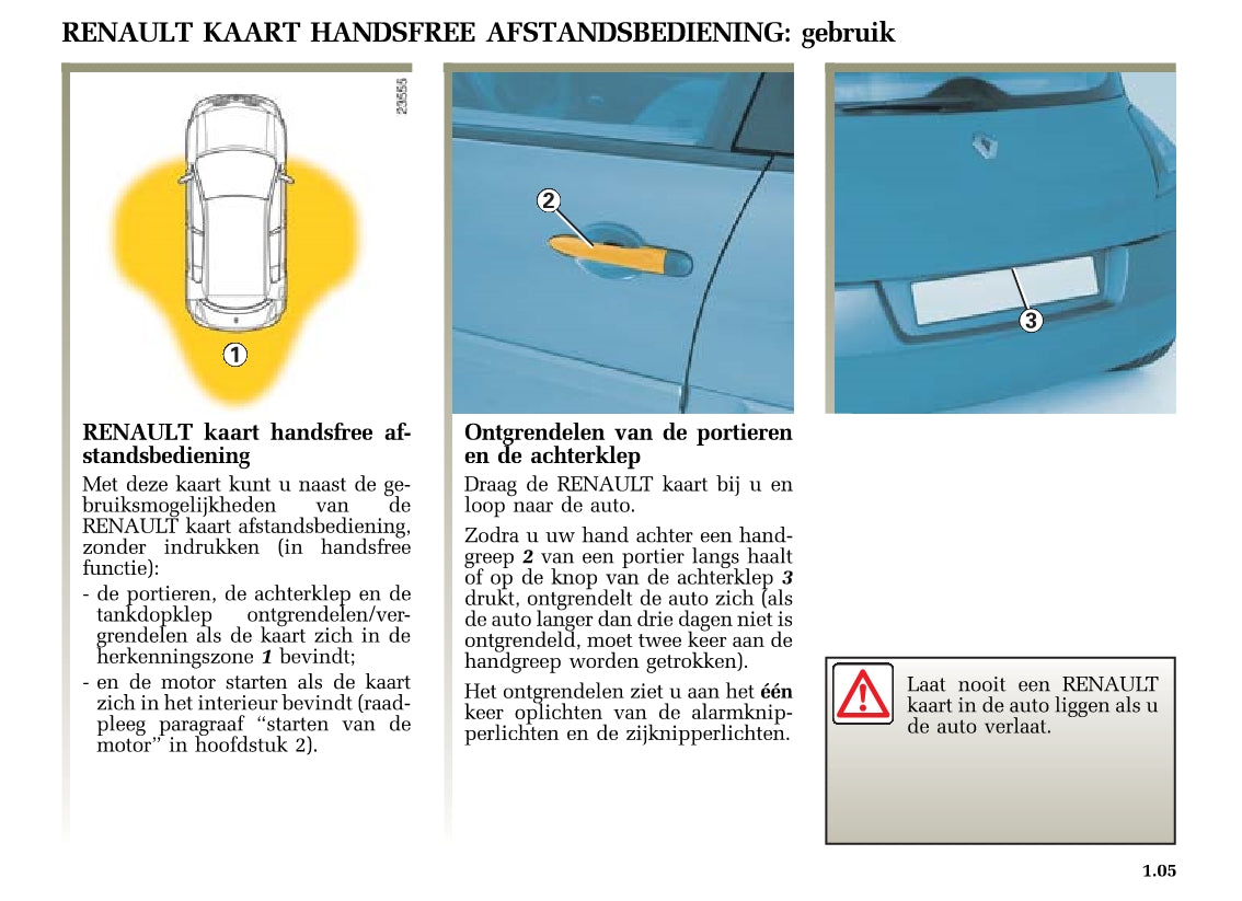 2004-2005 Renault Mégane Bedienungsanleitung | Niederländisch