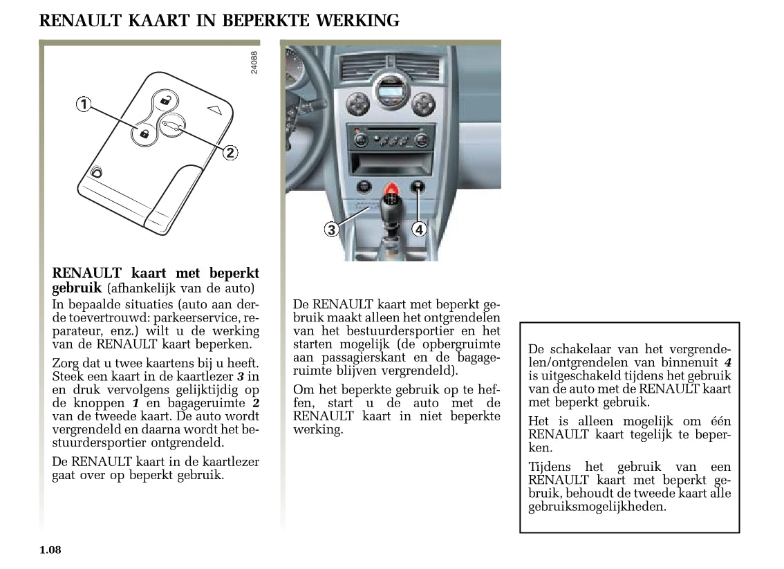 2004-2005 Renault Mégane Gebruikershandleiding | Nederlands