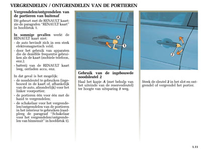 2004-2005 Renault Mégane Bedienungsanleitung | Niederländisch