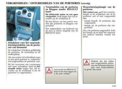 2004-2005 Renault Mégane Gebruikershandleiding | Nederlands