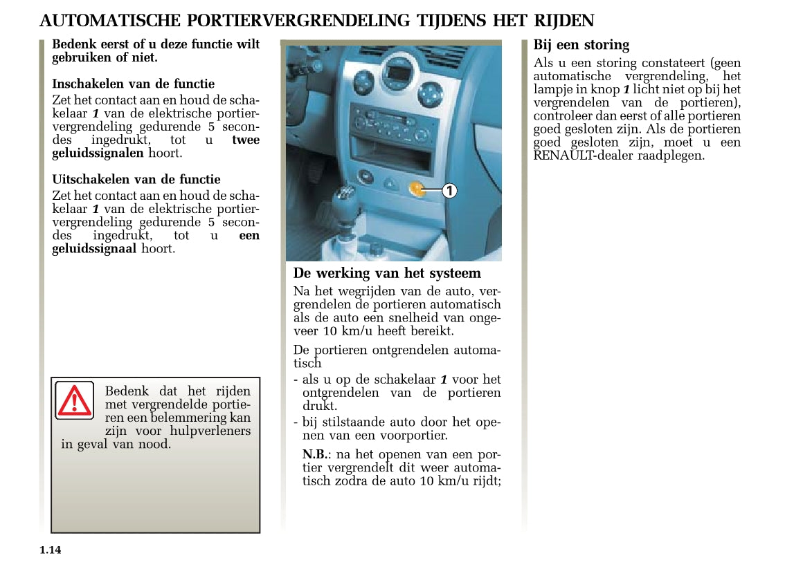 2004-2005 Renault Mégane Gebruikershandleiding | Nederlands