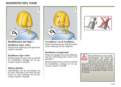 2004-2005 Renault Mégane Bedienungsanleitung | Niederländisch