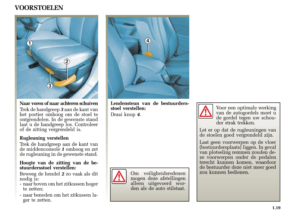 2004-2005 Renault Mégane Owner's Manual | Dutch