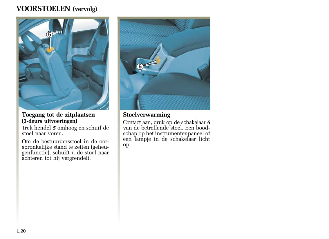 2003-2005 Renault Mégane Manuel du propriétaire | Néerlandais