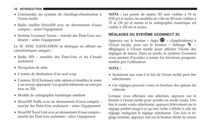 Jeep System Uconnect 3C3C Guide d'utilisation 2018