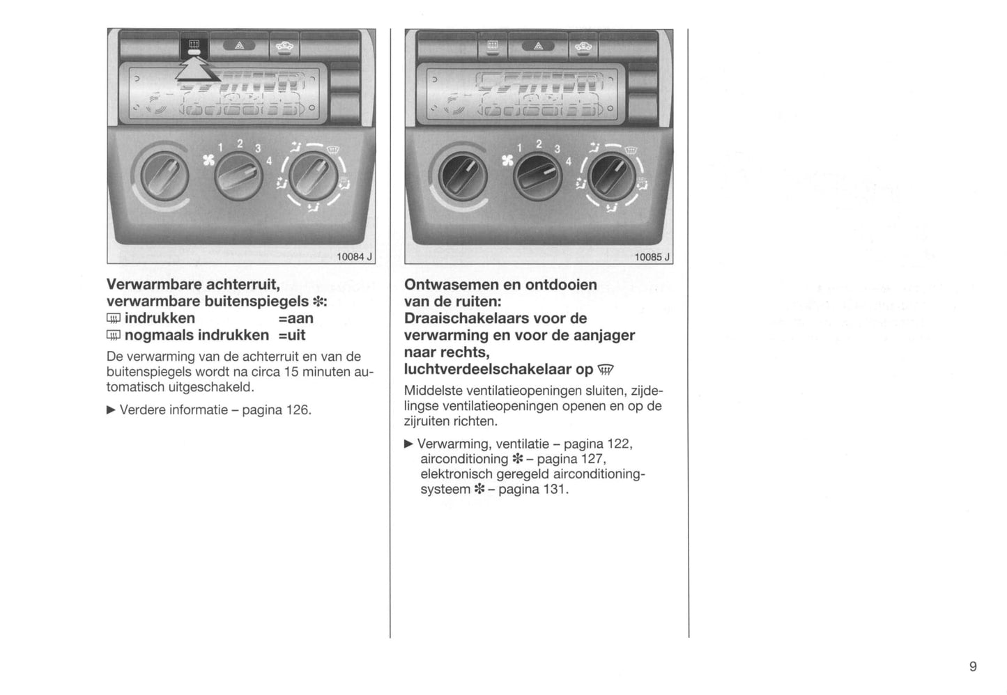 1995-1999 Opel Vectra Owner's Manual | Dutch