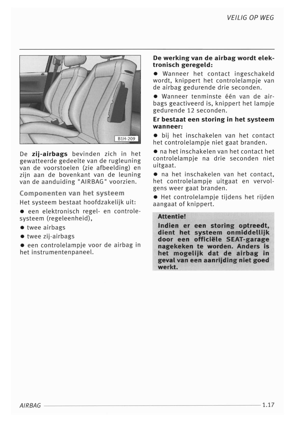 1999-2002 Seat Ibiza Owner's Manual | Dutch