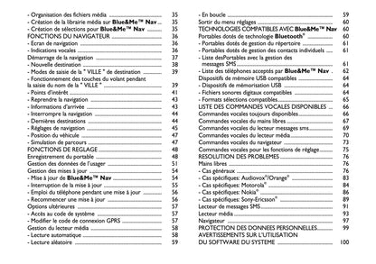 Fiat 500 & 500 Cabrio Blue & Me Nav Guide d'utilisation 2007 - 2014