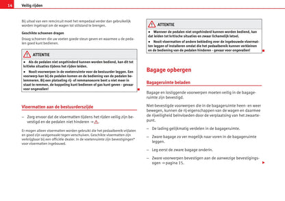 2014-2015 Seat Toledo Owner's Manual | Dutch