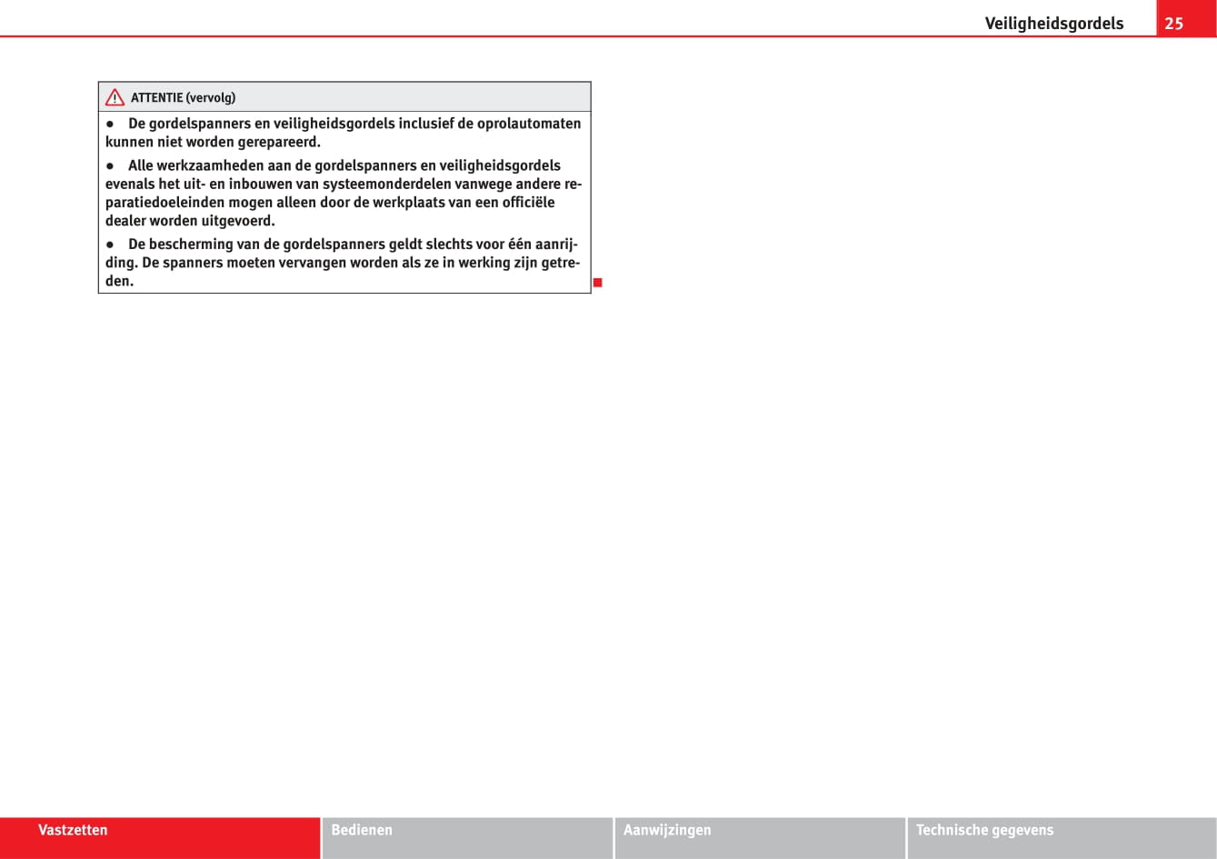 2014-2015 Seat Toledo Owner's Manual | Dutch