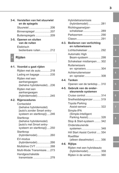 2013-2014 Toyota Auris / Auris Hybrid Gebruikershandleiding | Nederlands