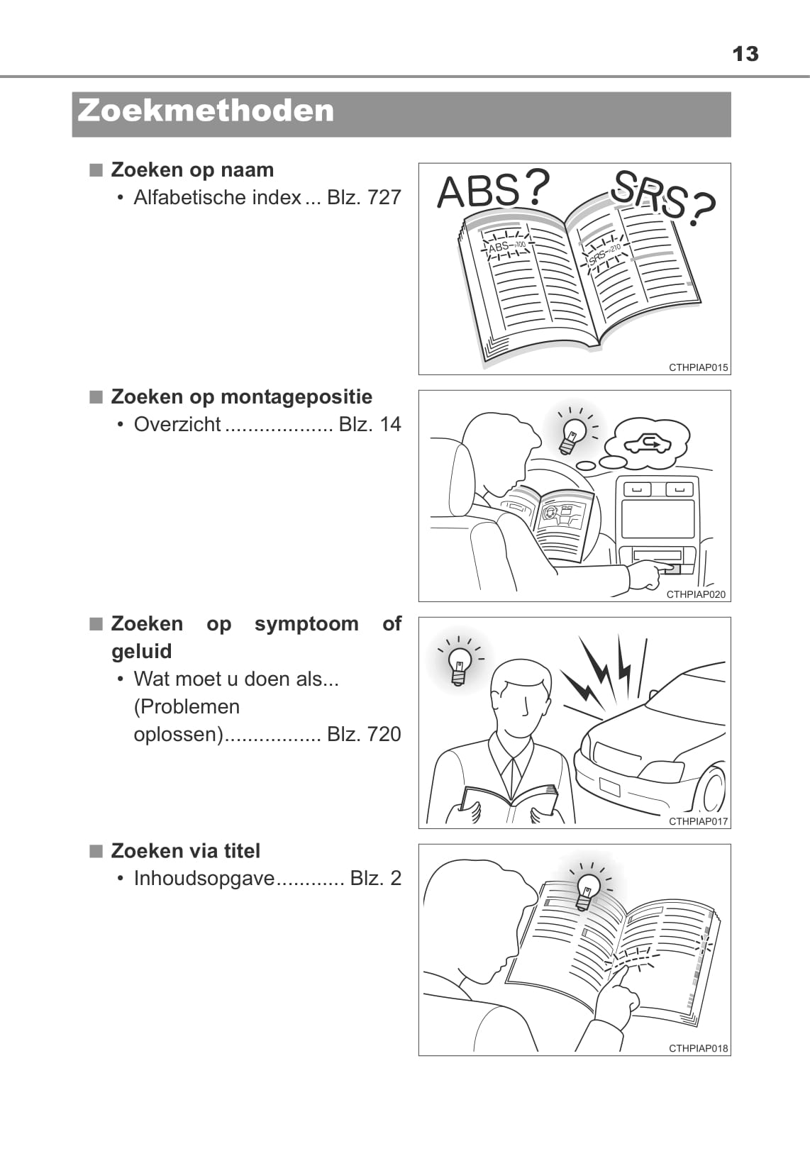 2013-2014 Toyota Auris/Auris Hybrid Owner's Manual | Dutch