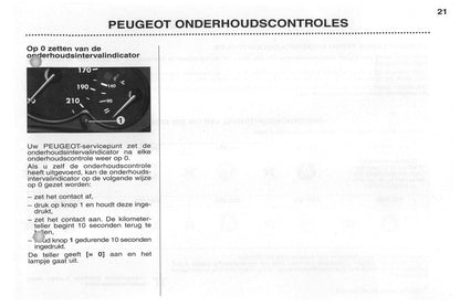 2002-2003 Peugeot 206/206 SW Gebruikershandleiding | Nederlands