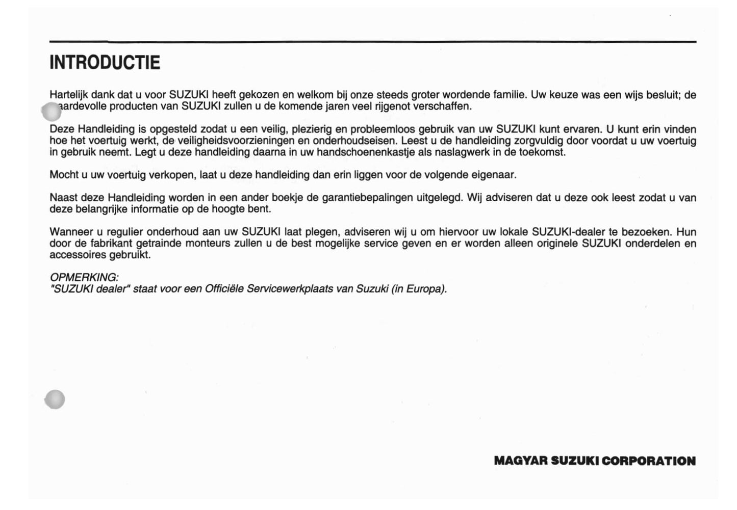 2005-2006 Suzuki SX4 Bedienungsanleitung | Niederländisch