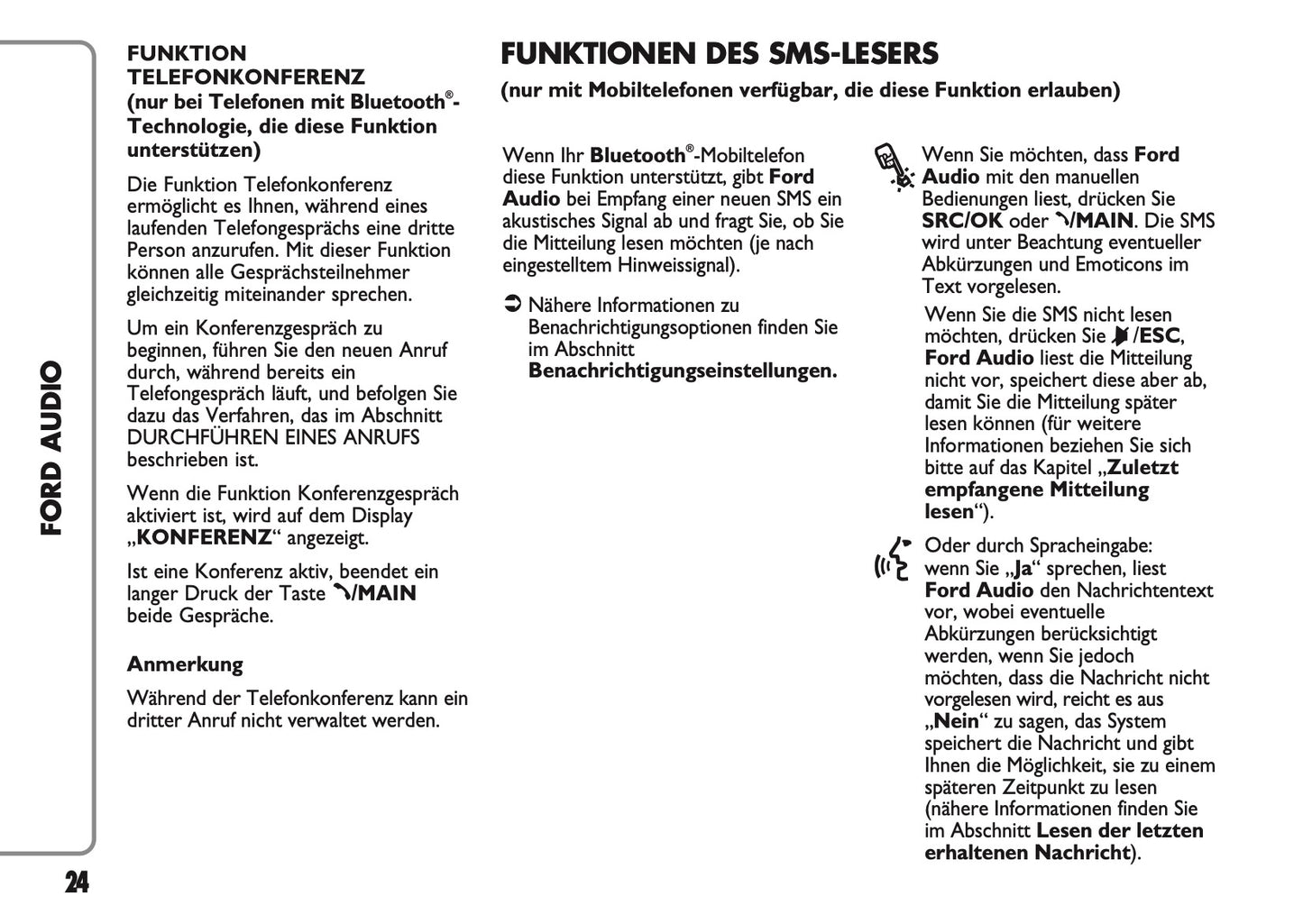 Ford Ka Audio Bedienungsanleitung 2008 - 2018