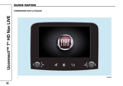 Fiat 500L Uconnect Radio Nav 7.0 Guide d'utilisation 2017 - 2023